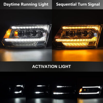 Juego Opticas Led Alpharex Ram 1500 / Ram 2500