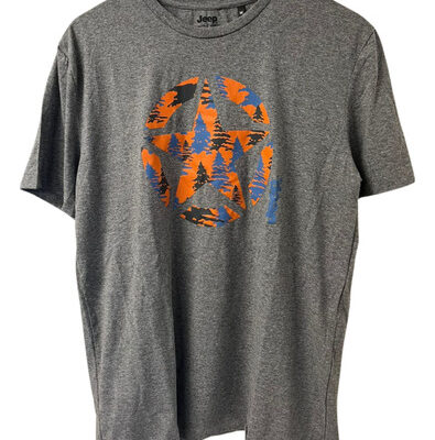 Remera Gris Logo Estrella Jeep Original