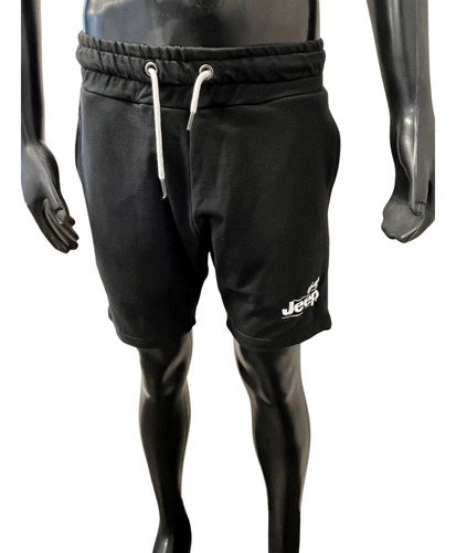 Bermudas Jeep Bordado Negro