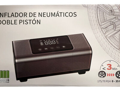 Compresor Portátil Doble Piston Ziel Technology Original