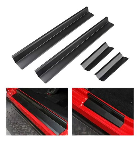 Protectores De Zocalos Negros Jeep Wrangler Jk Original