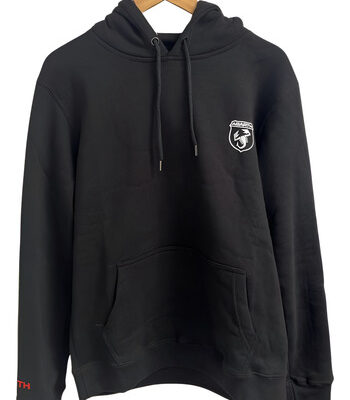 Buzo Hood Friza Abarth Negro Original