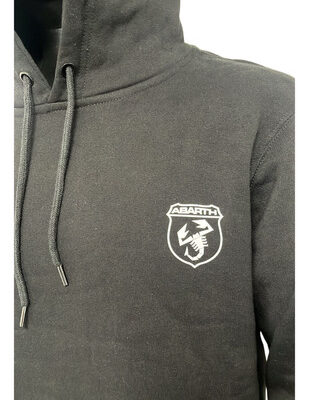 Buzo Hood Friza Abarth Negro Original