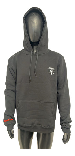 Buzo Hood Friza Abarth Negro Original