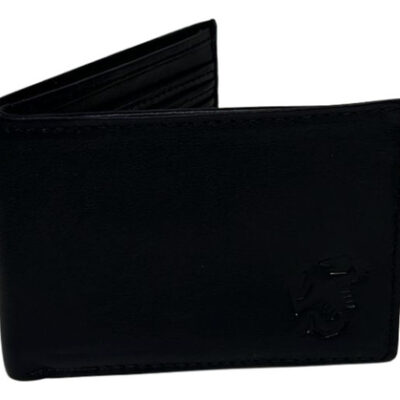 Billetera De Cuero Negro Abarth Original