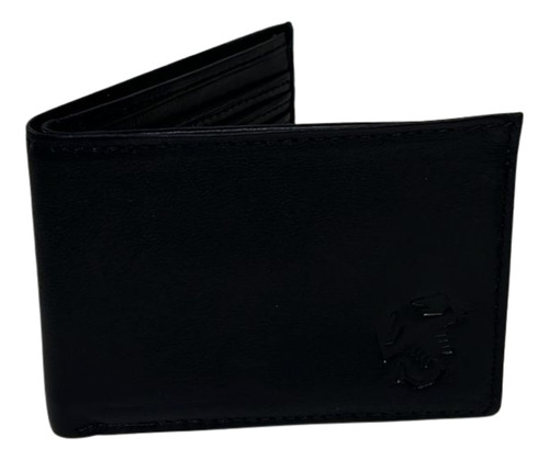 Billetera De Cuero Negro Abarth Original