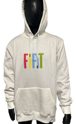 Buzo Hood Friza Fiat Blanco Original