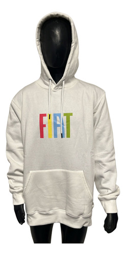 Buzo Hood Friza Fiat Blanco Original