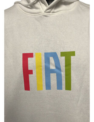 Buzo Hood Friza Fiat Blanco Original