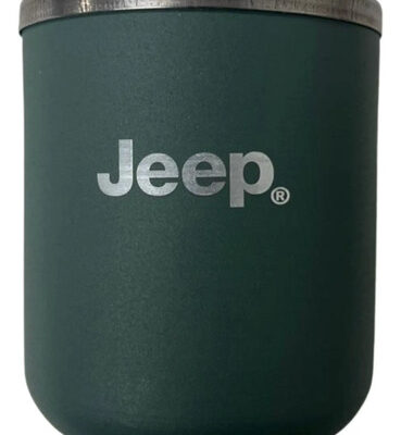 D_612740-MLA90917855397_082025-O Mate De Acero Jeep Original Verde Oscuro Personalizado