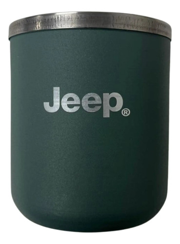 D_612740-MLA90917855397_082025-O Mate De Acero Jeep Original Verde Oscuro Personalizado