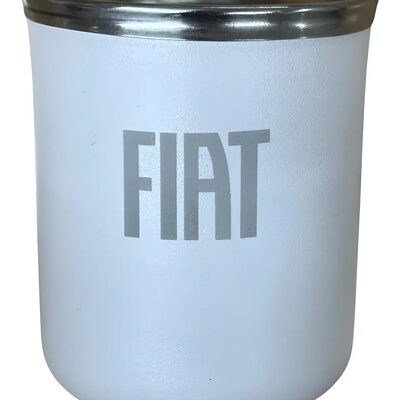 Mate De Acero Inoxidable Fiat Mopar Boutique Blanco