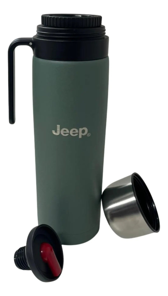 Termo De 1l Jeep Original Verde Claro