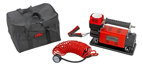 D_669634-MLA97002167360_112025-O Compresor De Aire Neumaticos Rough Country Original Rojo 50 Hz Monofásica
