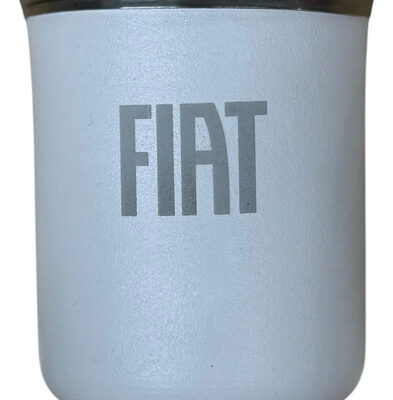 Mate De Acero Inoxidable Fiat Mopar Boutique Blanco