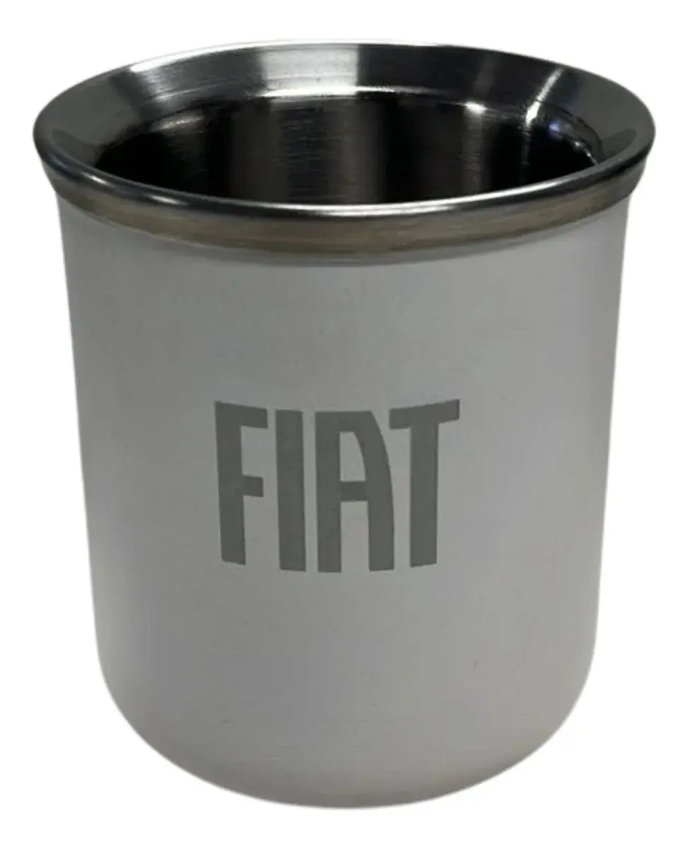 Mate De Acero Inoxidable Fiat Mopar Boutique Blanco