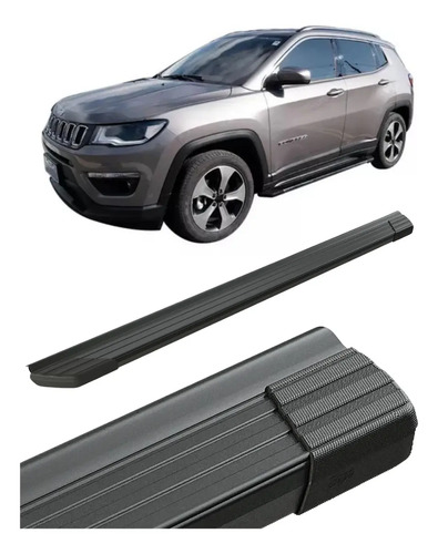 Estribos Bepo Negros Para Jeep Compass Negro