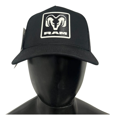 D_775865-MLA90915569761_082025-O Gorra Trucker De Red Ram Original Negro Ajustable Lisa