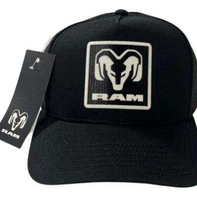 D_781614-MLA90915242025_082025-O Gorra Trucker De Red Ram Original Negro Ajustable Lisa