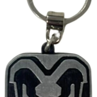 Llavero Metalico Pulido Logo Ram Original Plateado