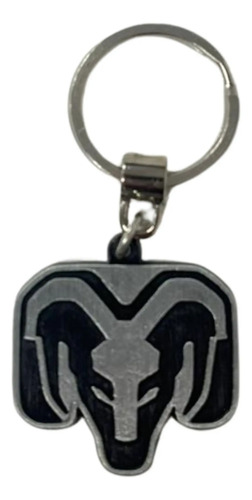 Llavero Metalico Pulido Logo Ram Original Plateado
