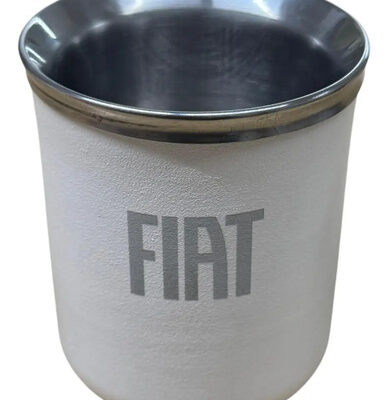 Mate De Acero Inoxidable Fiat Mopar Boutique Blanco