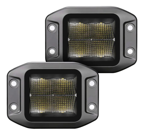 Kit Faro Cubo 3 40w Flood Light Luz Led
